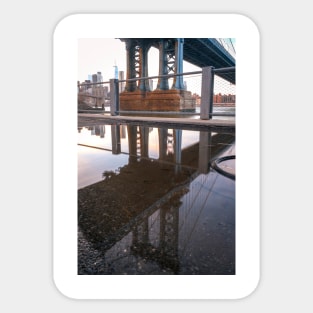 Manhattan Bridge Reflection Sticker